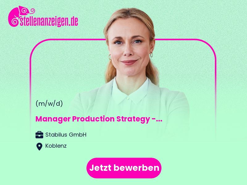 Manager Production Strategy in Koblenz
