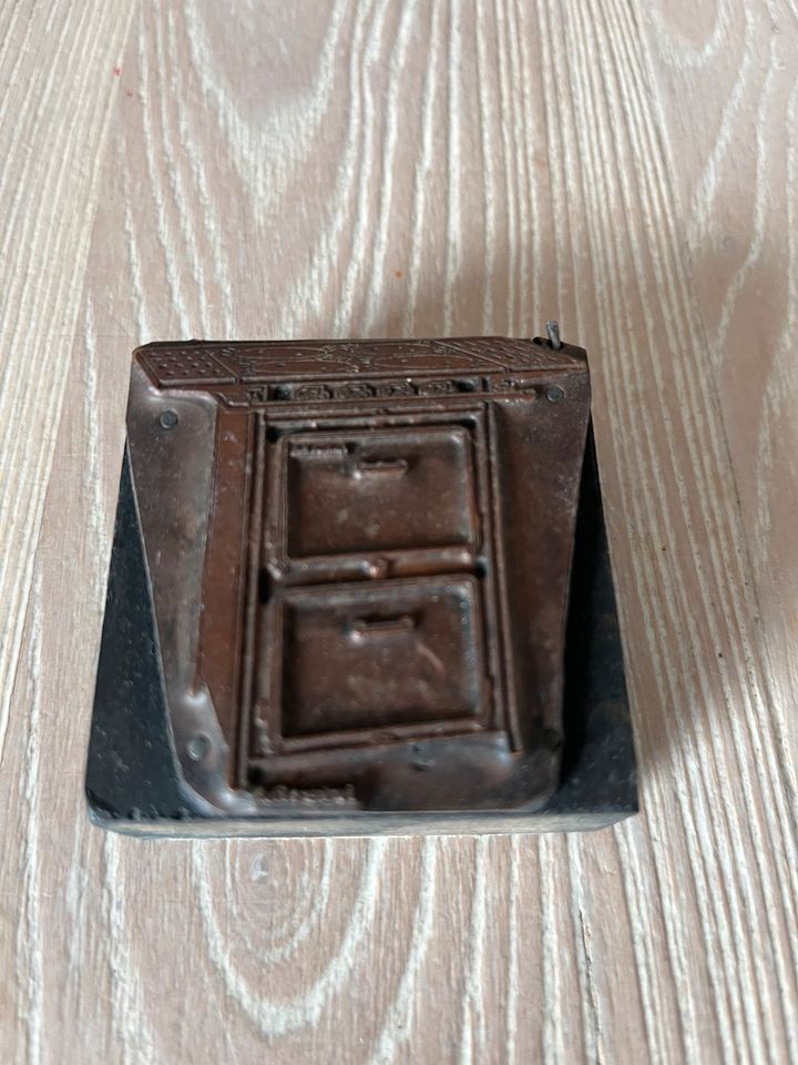 Druckstock Druckplatte Antik ❤️ 5,5 x 5,5 cm in Quickborn