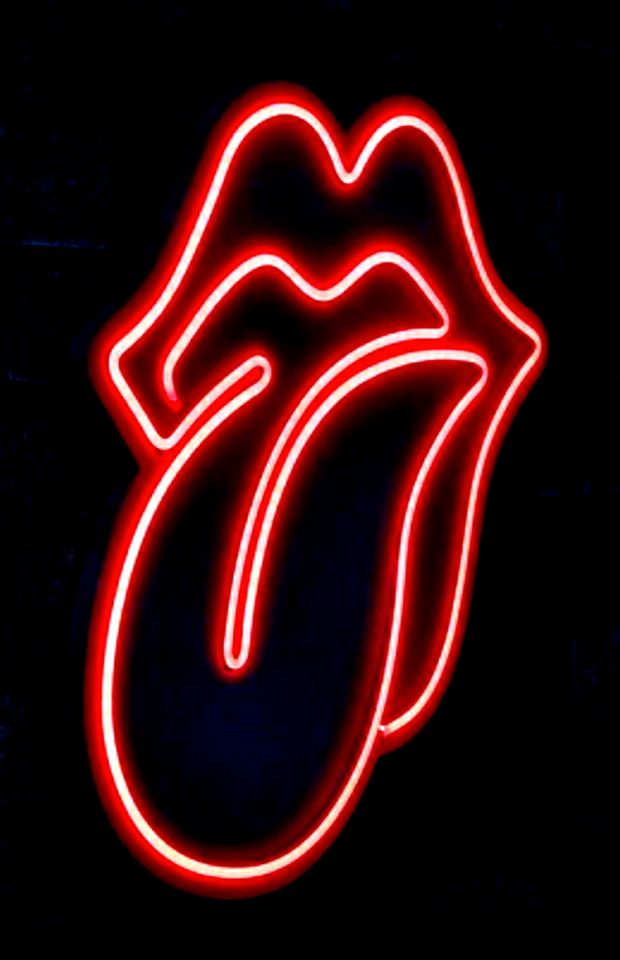 GROSSE ROLLING STONES ZUNGE LEUCHTE LED LAMPE NEON in Gießen