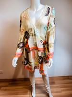 Tunika Ibiza Hippie Pailetten Seide bunt 36 S Blumen Blüten Bluse Bayern - Aschaffenburg Vorschau