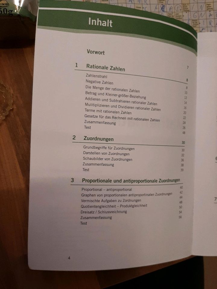 Mathe Mathematik Übungsbuch 7. 8. Klasse in Niddatal