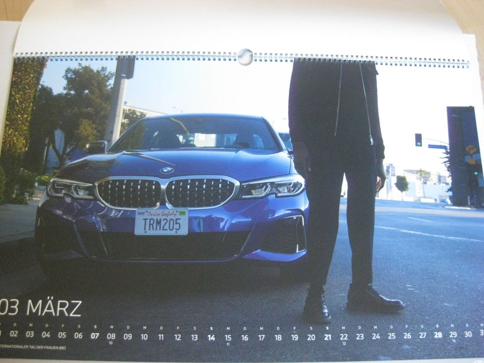 BMW Kalender 2021 Werbung Wandkalender Monatskalender Sammler in Todtenweis