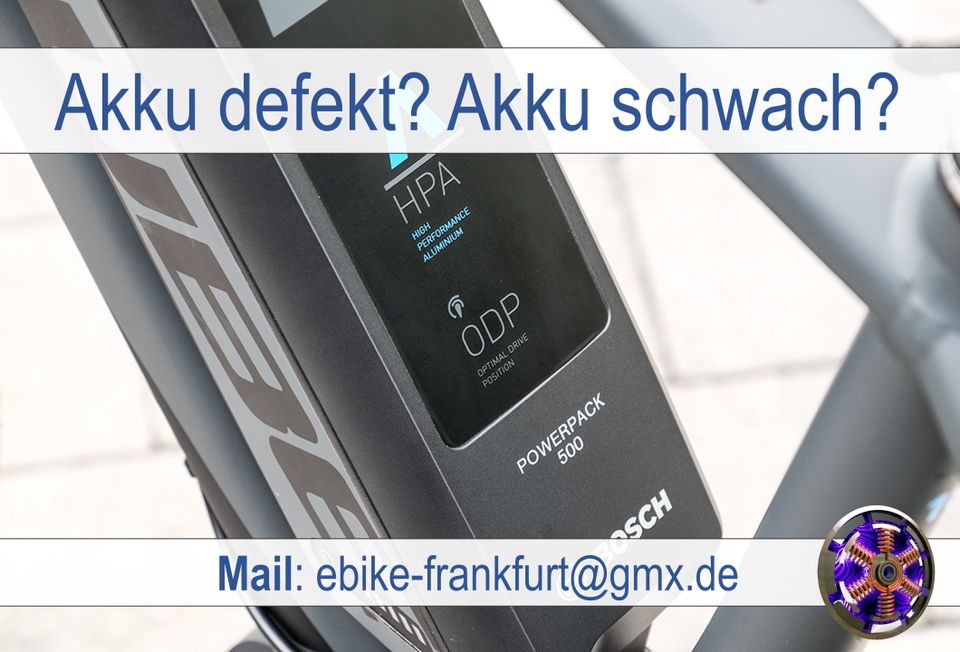 Bosch Ebike E-Bike Fahrrad kaputt | Akku Reparatur Zellentausch in Frankfurt am Main