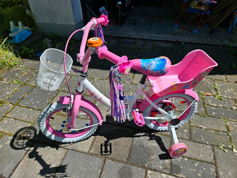 Kinder Fahrrad 14 Zoll Disneys Prinzessinen wie Neu in Nürnberg (Mittelfr)