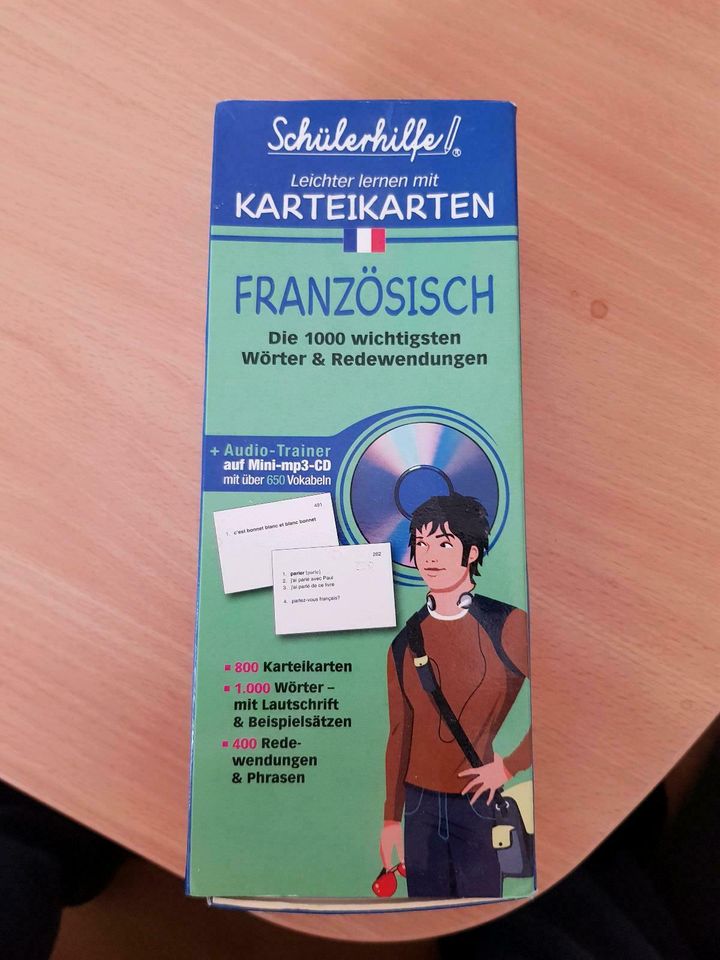 Vokabeltrainer Französisch im Karteikartenformat in Dillingen (Saar)