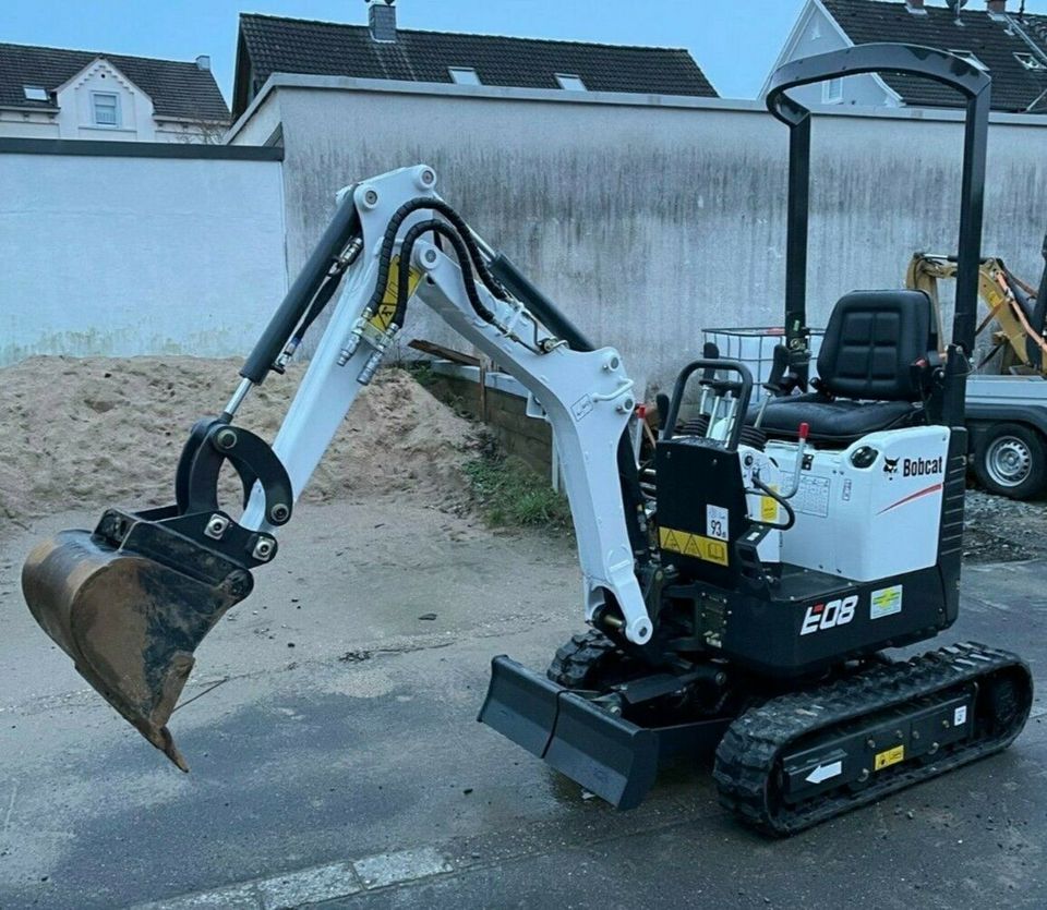 Minibagger Bobcat E08 1t zur Miete ab 59,50€ / Tag in Lohmar