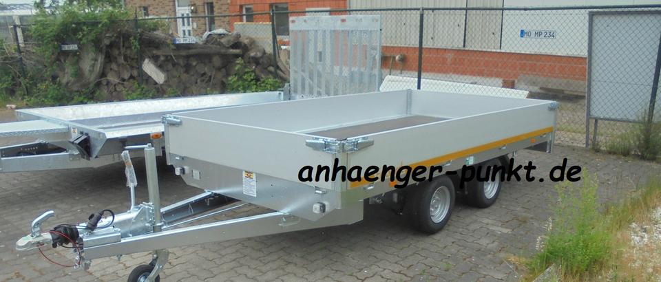 Anhänger TIEF 4 x 2 -  RAMPEN SCHACHT & SEILWINDE AUTOTRANSPORTER in Kevelaer