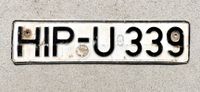 KFZ KENNZEICHEN NUMMERNSCHILD HILPOLTSTEIN HIP DIN WESTAUSLÄUFER Sachsen-Anhalt - Petersberg (Saalekreis) Vorschau