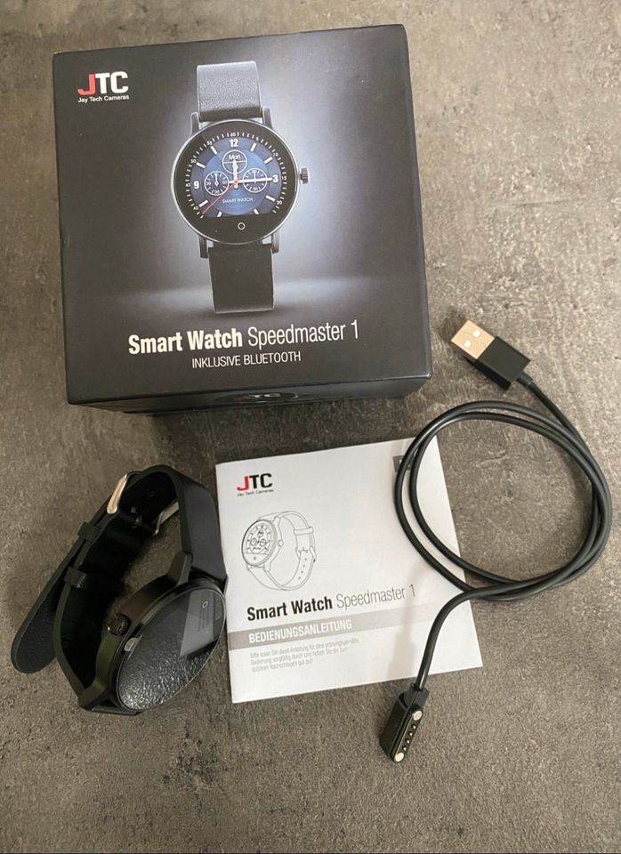 JTC Smartwatch Edelstahl Lederband Nucleus/Android/iOS in Weiden (Oberpfalz)