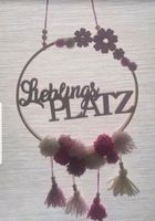 Türschild Holzring Stickrahmen "Lieblingsplatz" Pompoms Rheinland-Pfalz - Jockgrim Vorschau