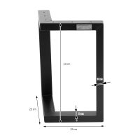 2er Set Tischbeine Tischgestell V-Form 38x43cm in Schwarz Nordrhein-Westfalen - Wiehl Vorschau