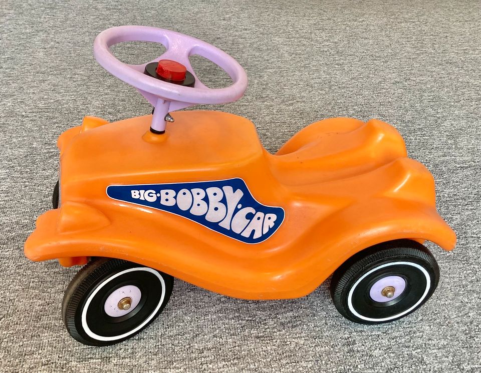 BIG Bobby-Car orange classic Kinder Rutsche-Auto Lenkrad helllila in Braunschweig