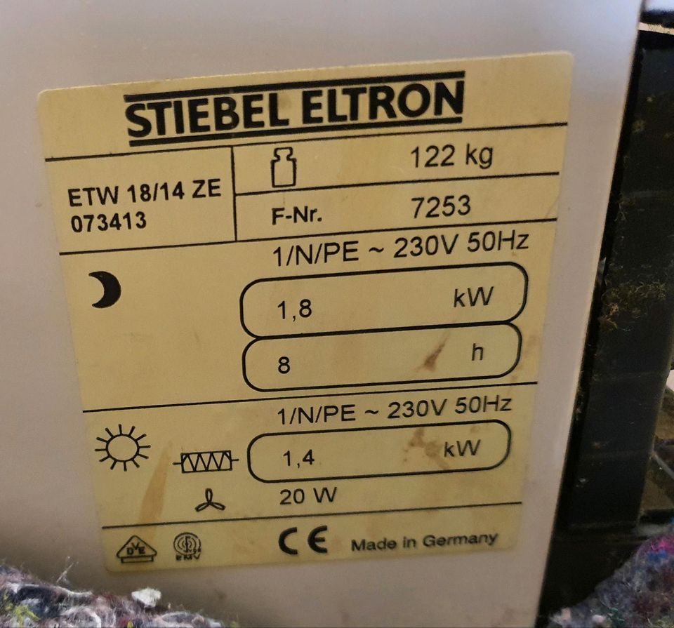 Stiebel Eltron - 2 Nachtspeicherofen - ohne Asbest oder Glaswolle in Oedheim