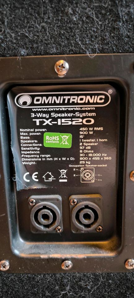 Omnitronic Boxen TX-1520 in Marl