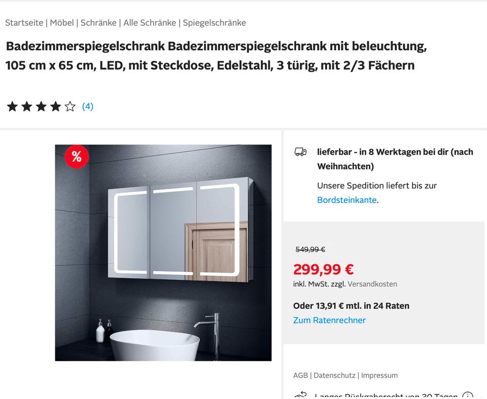 Badezimmer Spiegelschrank in Köln