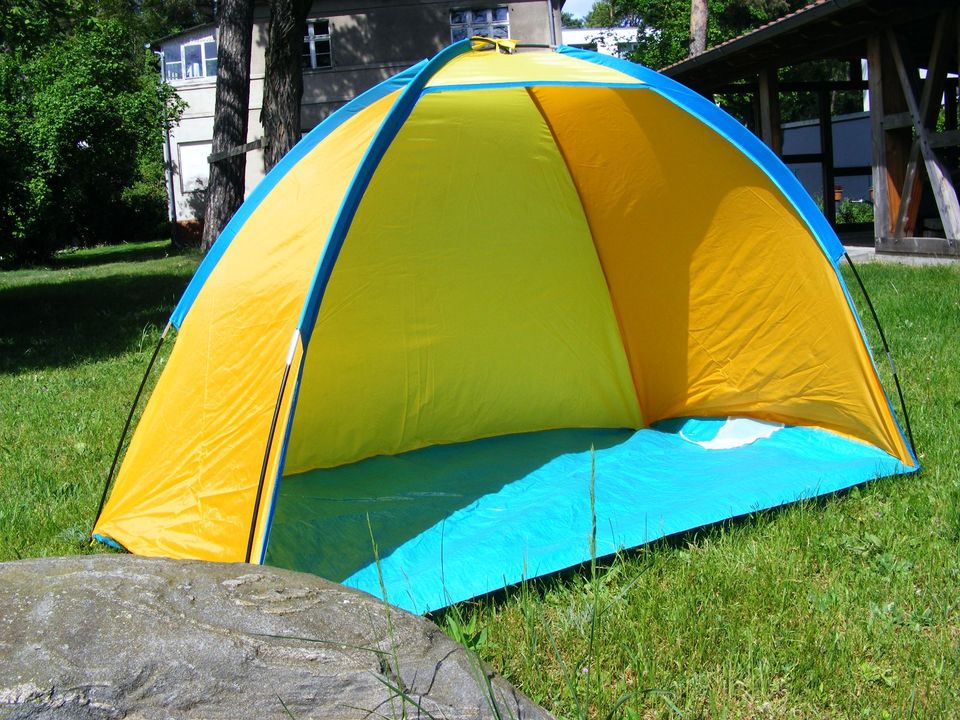 Strandmuschel Strandzelt Spielzelt Gartenzelt 115 x 200 top i.O. in Glienicke/Nordbahn