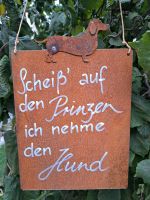 Rost Schild mit Spruch, Deko Haus und Garten Bayern - Gundelfingen a. d. Donau Vorschau