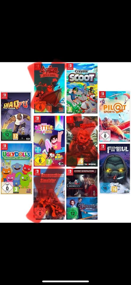 7er Nintendo Switch spiele Paket Neuware in Hemslingen