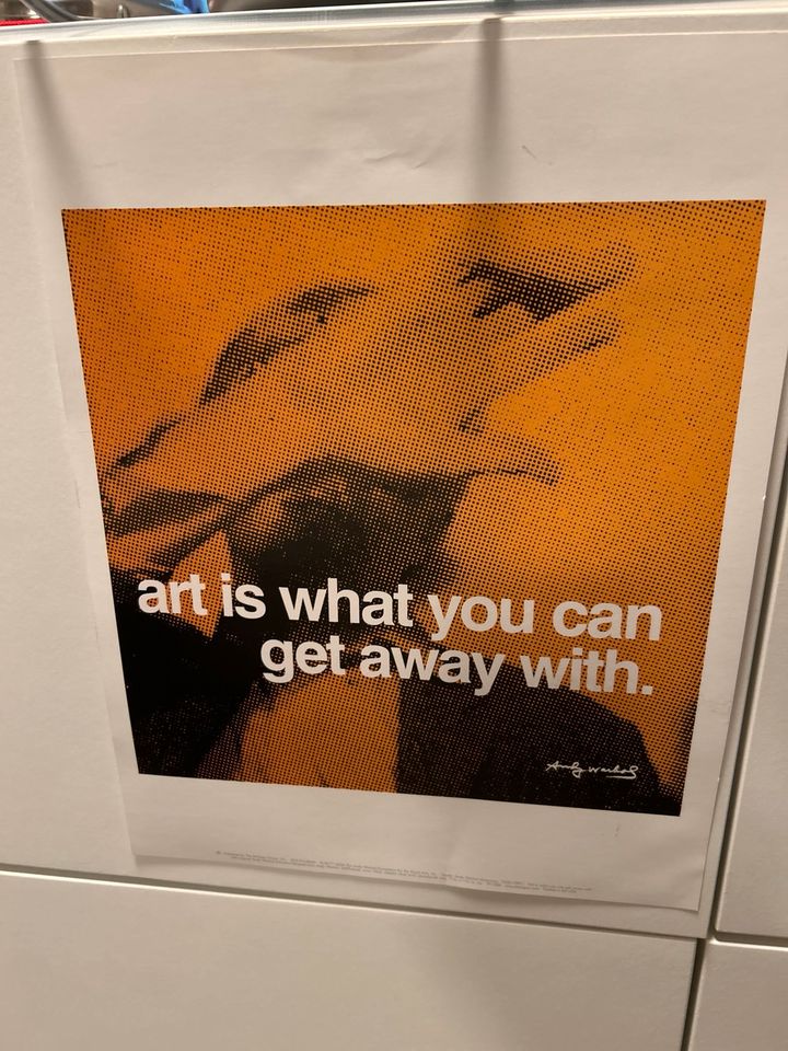Insgesamt 8x Bild Andy Warhol Kunstdruck mit Zitaten in Kaufbeuren