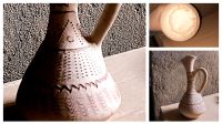 ❤️ Afrika Vase Handarbeit Handmade Ton Keramik Krug Muster geritz Bayern - Bamberg Vorschau