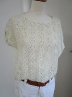 ZARA ★ Bluse Top Spitze Shirt ★ Gr 38 ★ offwhite ★ top Zustand Schleswig-Holstein - Lütjensee Vorschau