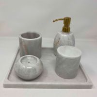 Badezimmer-Accessoires-Set aus Marmor 5 tlg. Nordrhein-Westfalen - Meckenheim Vorschau