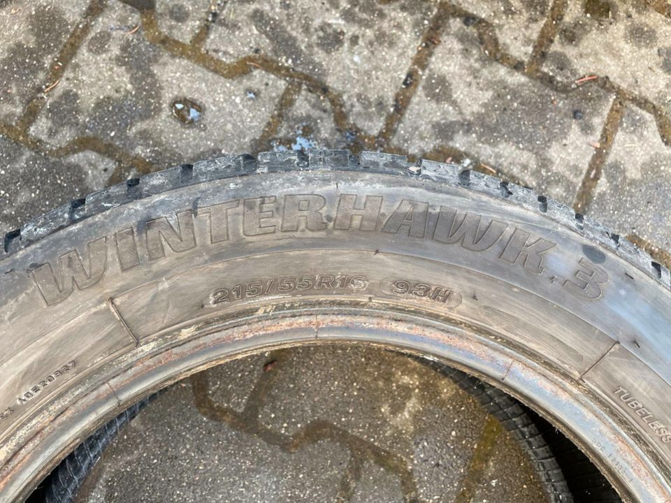 2 Winterreifen 215/55 R 16 93H Firestone Winterhawk 3 M+S in Speichersdorf