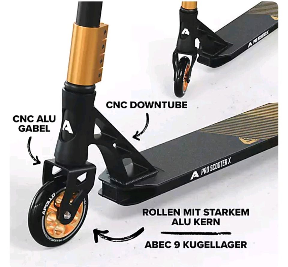 NEU Apollo Highend Profi Stunt Scooter Genesis Pro X Roller in Deizisau 