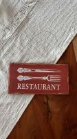 Holz Schild Restaurant für Küche vintage Retro Baden-Württemberg - Metzingen Vorschau