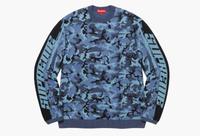 Supreme Sleeve Stripe Sweater Blue Camo Stuttgart - Vaihingen Vorschau