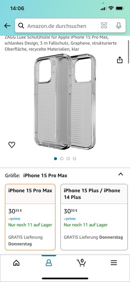 ZAGG Luxe Schutzhülle Apple iPhone 15 Pro Max Handyhülle Hülle in Leverkusen