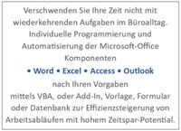 Programmierung Excel Word Outlook Access Datenbanken VBA Makro Nordrhein-Westfalen - Euskirchen Vorschau
