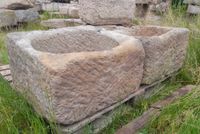 Antikes Sandsteinbecken, Sandsteintrog, Steintrog, Steintrog für Garten, Pflanztrog, alter Sandsteintrog, Sandsteinbecken, Gartentrog, Futtertrog, Sandsteinbrunnen Bayern - Eppenschlag Vorschau