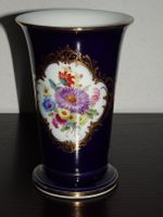 Meissen Kobalt prächtige alte Vase mit Blumen 13 cm in 1.Wahl Hamburg-Mitte - Hamburg Altstadt Vorschau