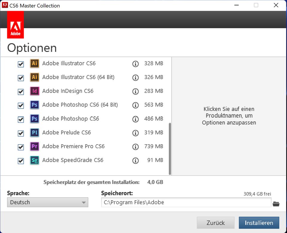 Adobe CS6 Master Collection - Windows inkl. Transfer in Ravensburg