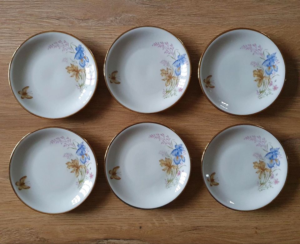 6 kleine Tellerchen, Bavaria, Blumenmotiv, Goldrand, Porzellan in  Nordrhein-Westfalen - Viersen | eBay Kleinanzeigen ist jetzt Kleinanzeigen