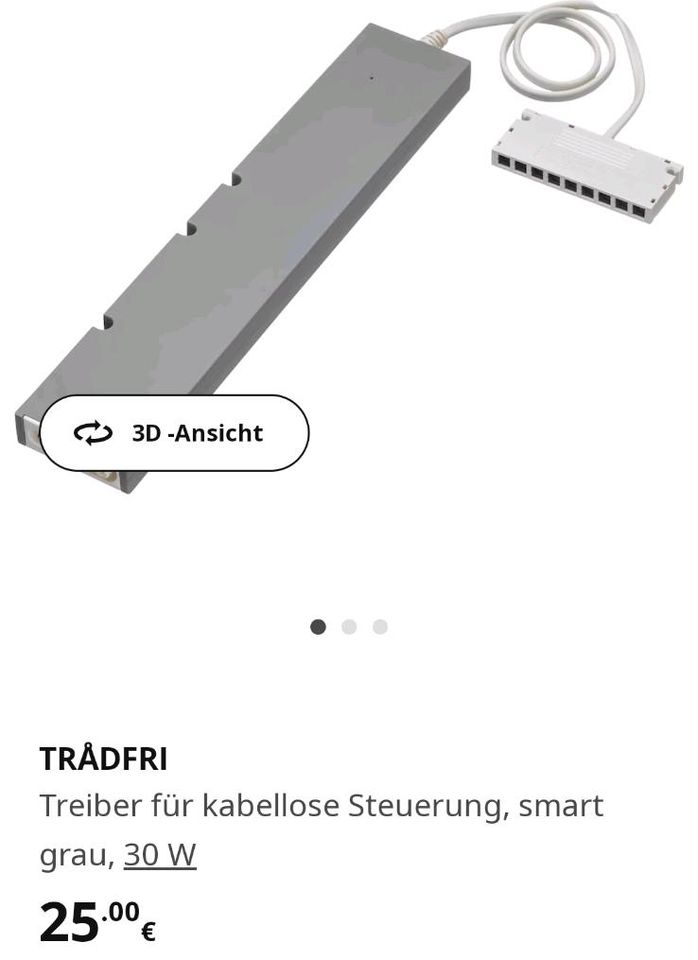 2x 603.426.56 NEU TRÅDFRI Treiber Steuerung, smart grau, 30 W in Hannover