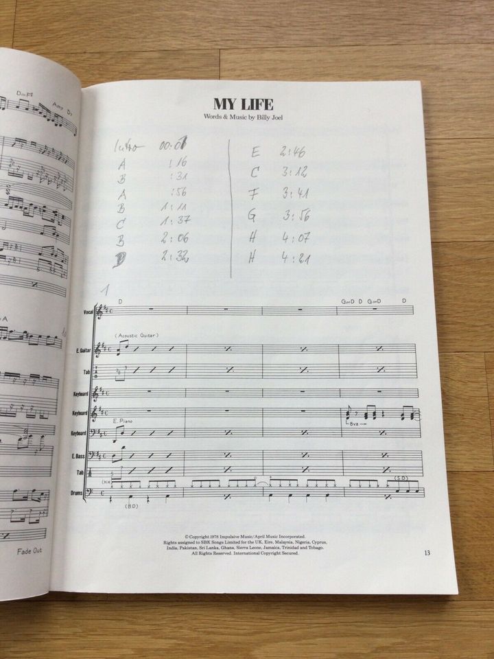 Billy Joel Rock Score Noten Songbook in Gröbenzell