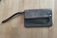 Paul Costelloe Clutch Leder Grau Gold Zip Purse Baden-Württemberg - Asperg Vorschau