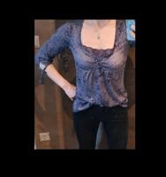 Bluse 3/4 Arm Shirt Tunika Spitze muster blusenshirt S M 34 36 Sachsen - Mülsen Vorschau