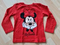 Disney Minnie Mouse Langarm Shirt rot Gr. 116 Niedersachsen - Wilhelmshaven Vorschau