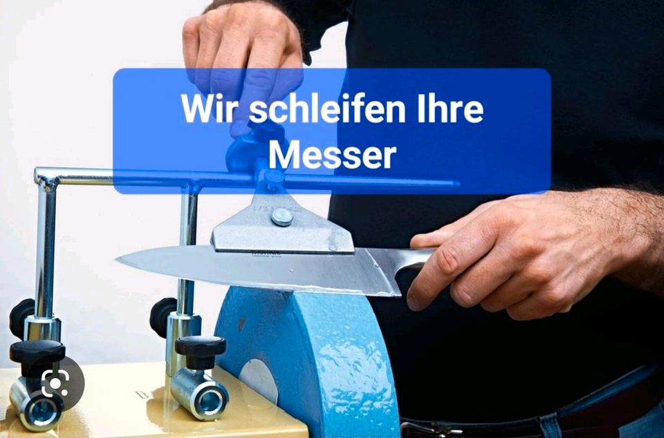 Messer schleifen / schärfen -Schleifdienst- * Maschinenverleih * in Aholfing