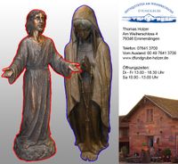 Große Skulptur Bronze Jesus Christus & Maria 20. Jahrhundert Baden-Württemberg - Emmendingen Vorschau