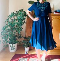 Blaues Kleid  mit Glitzersteinen Nordrhein-Westfalen - Hamm Vorschau