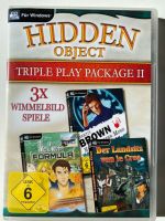 CD-ROM Hidden Object Tripple Play Package II 3 Wimmelbild Spiele Hannover - Mitte Vorschau