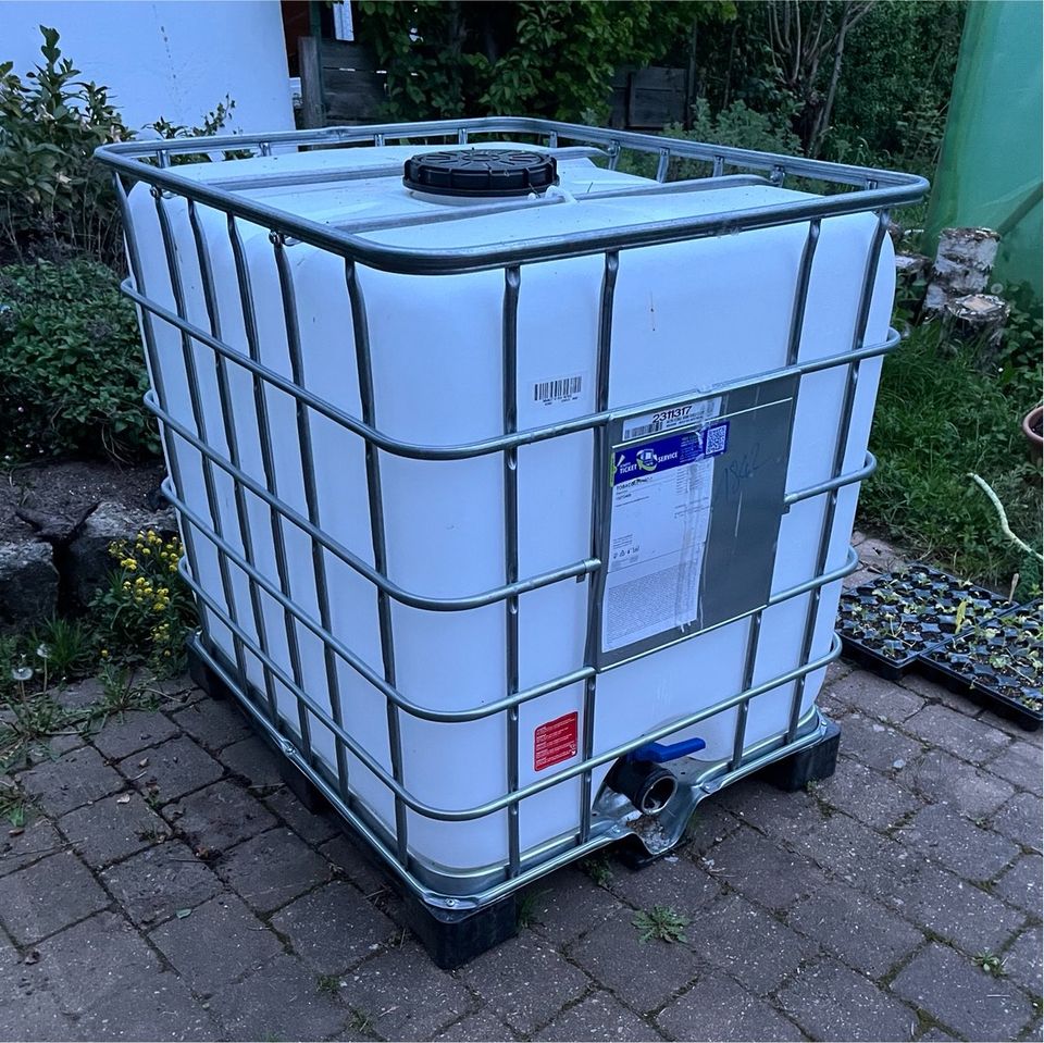 1000L IPC Container - Weiß - gereinigt in Berglen