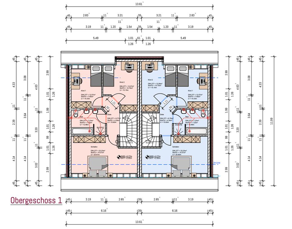 ** EXKLUSIVITÄT UND EFFIZIENZ IN NEUEFEHN - NEUBAU-DOPPELHAUSHÄLFTE NACH KFW40 STANDARD in Neukamperfehn