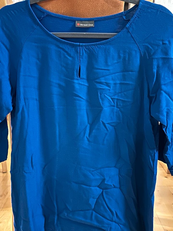 Street one Shirt Bluse blau Größe 36 in Steffenberg