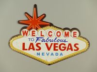 Las Vegas - Wandschild Blechschild gestanzt 40x30cm Krummhörn - Greetsiel Vorschau