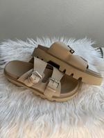 NEU Plateau Schlappen Chunky Sandalen Gr.41 beige Pantoletten H&M Nordrhein-Westfalen - Salzkotten Vorschau
